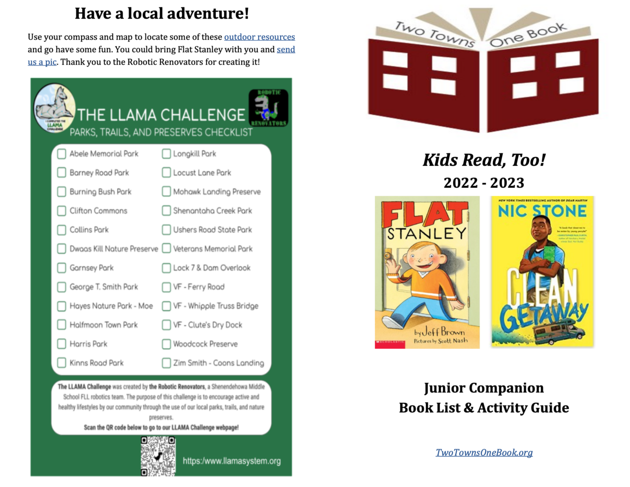 Kids Read Too Friends of the Clifton ParkHalfmoon Public Library